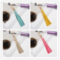 15cm Popular PU Leather Keychain Bag Pendant Tassel Keychain Accessories Lobster Keychain Accessories